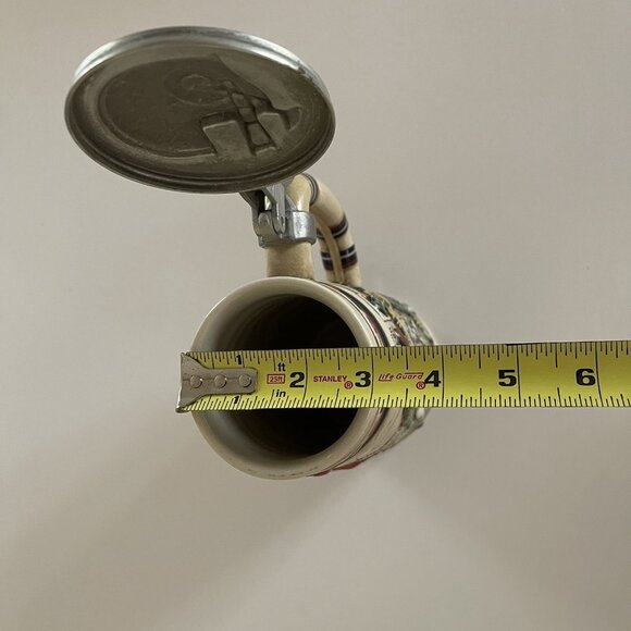 Vintage 1983 Avon Great American Football Ceramic Lidded Beer Stein Ceramarte - Picture 7 of 16